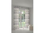 Vorhang WIRTH "Berlare", braun, B:132cm H:285cm, Jacquard, Baumwolle, Polyester, Gardinen