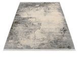 Teppich OCI DIE TEPPICHMARKE "ELEMENTS NAPALI", grau (grau, creme), B:80cm H:8mm L:150cm, Polyester, Viskose, Teppiche, Teppich, Kurzflor, dezenter Glanz, Viskose, Wohnzimmer