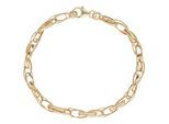 Armband LUIGI MERANO "Doppelankerkette, ovale Glieder, Gold 585", gold, Armbänder, Damen, 19cm, Gelbgold 585, Armband, Topseller