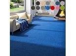 Teppichboden OTTO HOME "Zephyra, Schlinge, Gesamthöhe 8 mm, Made in Netherlands", blau, B:400cm L:650cm, Kunstfaser, Teppiche, Uni Farben, Breite 400 cm, strapazierfähig, Wohnzimmer, Schlafzimmer