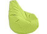 Sitzsack KINZLER "Gamer", grün (apfelgrün), B:100cm H:100cm, Polyester, Sitzsäcke, Sitzsack, Uni Farben, mit Rückenlehne, Outdoor geeignet, Kinderzimmer