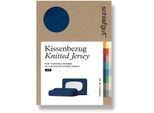 Kissenbezug SCHLAFGUT "Pure flexibler Kissenbezug für Nackenstützkissen", blau (blau deep), B:40cm L:140cm, Bio-Baumwolle, Obermaterial: 95% Baumwolle, 5% Elasthan, Kissenbezüge, Kissenbezug, Bio-Baumwolle mit Elasthan, mit Gummizug, bügelfrei