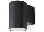 PACO HOME Wandleuchte "LUSIWA", silber (silberfarben), 1, H: 9,6cm, Leuchten, In & Outdoor GU10 Aussenlampe Garten Hauswand Eingang Aluminium IP54, Wandleuchte