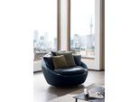 Drehsessel TRENDMANUFAKTUR "Maui, inklusive 2 Rückenkissen und 1 Zierkissen, moderne Optik", blau (moonlight ocean), B:130cm H:80cm T:112cm, 100% Polyester, Sessel, Drehsessel, Sessel mit Drehfunktion, frei im Raum Stellbar, XXL Sessel
