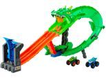 Autorennbahn HOT WHEELS "Hot Wheels Monster Trucks Drachenangriff", bunt, Autorennbahnen, KinderB:60cm H:53cm T:36cm, Kunststoff, Autorennbahn, inklusive 2 Spielzeugtrucks, B:60cm H:53cm T:36cm