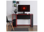 HTI-Living Gamer Schreibtisch Schwarz/Rot