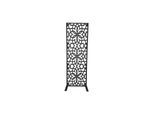 Dekoratives Metallpaneel Metallsichtschutzwand ca. 150 x 50 cm - Schwarz Mosaik