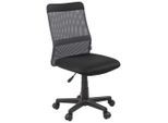 Carryhome Drehstuhl, Grau, Schwarz, Kunststoff, Textil, Drehkreuz, 47x85-97x55 cm, Sitzfläche 360° drehbar, Arbeitszimmer, Bürostühle, Drehstühle