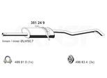 ERNST Endschalldämpfer 351249 für Mercedes
