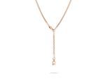 Kette mit Anhänger ECHTZEIT "Schmuck Geschenk Edelstahl Halskette The Sleek One", rosa (roségoldfarben), Halsketten, Damen, Edelstahl, L: 56 B: 2mm, B:2mm