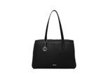 Shopper TAMARIS "Shopper TAS Kim", Damen, Gr. B/H/T: 26,5cm x 26cm x 12cm 0, schwarz (schwarz 100), Polyurethan, Taschen Shopper
