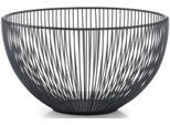 Obstschale ZELLER PRESENT, schwarz, H:14cm Ø:25cm, Metall, Schüsseln, Obstschale, in klarem Design