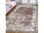 Teppich OTTO HOME "Oberwill" Gr. 6, beige (sand), B:200cm H:9mm L:300cm, Kunstfaser, Teppiche, Teppich, mit besonders weichem Flor, Kurzflor, Vintage, modern, dichte Qualität
