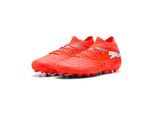 Fußballschuh PUMA "FUTURE 9 MATCH MG", Damen, Gr. 42,5, glowing rot, puma weiß, puma schwarz, puma silber, Synthetik, Schuhe Fußballschuh, für Kunstrasenplätze, knöchelhohe Schuhhöhe, mit Schnürung