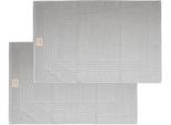 Hotelmatte DYCKHOFF "Nature", silber, H:3mm, Baumwolle, Badematten, Hotelmatte, 2 teilig