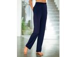 Schlupfhose FEEL GOOD, Damen, Gr. 24/25, Kurzgrößen, blau (marine), 70% Polyester, 30% Viskose, unifarben, Hosen Schlupfhose