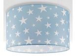 PACO HOME Deckenleuchte "Capri 315", weiß (blau), 1, Ø 45,5cm H: 29,5cm, Leuchten, Kinderlampe Deckenlampe LED Kinderzimmer Sternenhimmel Motiv E27, Deckenleuchte