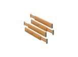 KESPER Schubladentrenner, 4er Pack, Bambus