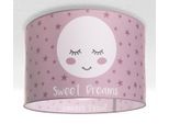 PACO HOME Deckenleuchte "Aleyna 103", weiß (rosa), 1, Ø 45,5cm H: 29,5cm, Leuchten, Kinderlampe Deckenlampe LED Kinderzimmer Lampe Mond-Motiv, E27, Deckenleuchte
