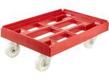 Rollwagen KEEEPER "rolf, Transportroller für Transportboxen und -körbe, 61 x 41 x 19 cm", rot (calcutta rot), B:41cm H:19cm T:61cm, Kunststoff, Rollwagen, Rollwagen
