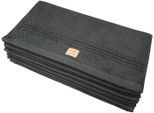 Gästehandtücher DYCKHOFF "Nature", grau (anthrazit), B:30cm L:50cm, Frottier, Obermaterial: 100% Baumwolle, Handtücher, Gästehandtücher