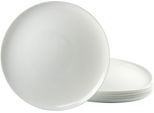 Pizzateller LUMINARC "Essteller", weiß, Ø:32cm, Glas, Speiseteller, Pizzateller, Teller Set für 6 Personen, weiß, Glas