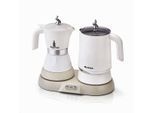 ARIETE Espressokocher "1344 Breakfast Station", weiß, B:21,5cm H:26cm T:30,5cm, Kaffeemaschinen, Espressokocher, Milchaufschäumer und Wasserkocher, Espressokocher