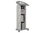 Stehpult VCM "Holz Stehpult Rednerpult Stehtisch Rollen Redola", grau (beton, grau), B:56cm T:37cm, Tische, Stehpult