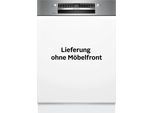 BOSCH teilintegrierbarer Geschirrspüler "SMI4ECS28E", Energieeffizienz: A, silber (gebürsteter stahl), B:59,8cm H:81,5cm T:57,3cm, Geschirrspüler, Automatische Türöffnung für Effizienz, flexible Körbe & Schubladen, teilintegrierbarer Geschirrspüler