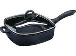 Schmorpfanne GSW "Gourmet", schwarz, H:7cm Ø:28cm, Pfannen, Schmorpfanne, Fett-Trenn-Pfanne, robuste Qualtiät, 28x28 cm, Induktion