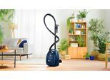 BOSCH Bodenstaubsauger "BGD38BU2 Freistehfunktion, Blau, Hygienefilter", blau, B:29,5cm H:26,5cm T:41cm, Bodenstaubsauger, aus 30 % recyceltem Kunststoff, Bodenstaubsauger