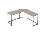 Möbelix , Schwarz, Eiche grau , Metall , Vintage , 149x75x149 cm , Kabeldurchlass , Büromöbel, Schreibtische, Eckschreibtische