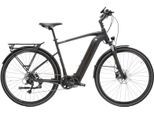 E-Bike KROSS "E-Trekkingrad Trans Hybrid 4.0 28 Zoll schwarz - Shimano Mittelmotor" Gr. 58, schwarz (schwarz, schwarz), Elektrofahrräder, Herren, 58cm, 28 Zoll (71,12cm), E-Bike, SHIMANO 36 V/250 W DU-E6110, Mittelmotor