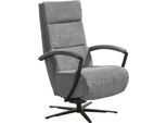 Relaxsessel DIE PLANBAR "ZE-RS20038 inkl. Relaxfunktion und Kopfteilverstellung", cyber grau, B:66cm H:107cm T:83cm, 100% Recyceltes Polyester, Sessel, Relaxsessel, 360 drehbar, wahlweise mit Gasdruckverstellung