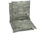 Sesselauflage GO-DE, grau (hellgrau), B:100cm H:5,5cm T:50cm, Bezug: 65% Polyester, 35% Baumwolle, Polsterauflagen, Sesselauflage