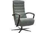Relaxsessel DIE PLANBAR "ZE-RS20038 inkl. Relaxfunktion und Kopfteilverstellung", grau (milan steel), B:66cm H:110cm T:83cm, 100% Polyester, Sessel, Relaxsessel, 360 drehbar, wahlweise mit Gasdruckverstellung