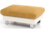 Hocker COTTA "Komaris, B: 100 cm", gelb (creme, senf), B:100cm H:45cm T:65cm, Microfaser PRIMABELLE (100% Polyester);Kunstleder SOFTLUX;Feinstruktur (100% Polyester);Kunstleder SOFTLUX/Struktur (100% Polyester);NaturLEDER, Hocker, Hocker, individuell zu kombinieren