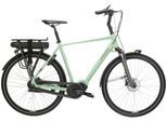 E-Bike KROSS "E-Citybike Sentio Hybrid 4.0 28 Zoll grün - Shimano Mittelmotor" Gr. 61, grün (grün, schwarz), Elektrofahrräder, Herren, 61cm, 28 Zoll (71,12cm), E-Bike, SHIMANO 36 V/250 W, Mittelmotor DU-E500