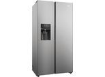 HAIER Side-by-Side "HSR5918DIPB", Energieeffizienz: D, silber (silberfarben), B:90,8cm H:177,5cm T:65,9cm, Kühlschränke, 178 cm hoch, 91 cm breit, Nutzinhalt: 511 Liter, Extrem leise, Side-by-Side