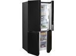 SIEMENS Multi Door "KF96NAXEA", Energieeffizienz: E, schwarz (gebürsteter schwarzer stahl antifingerprint), B:91cm H:183cm T:73,1cm, Kühlschränke, noFrost, hyperFresh Schubladen, LED-Licht, superKühlen, superGefrieren, Multi Door