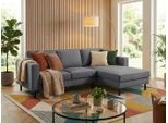 Ecksofa TRENDMANUFAKTUR "Watkins Couch wahlweise mit Schlaffunktion und Bettkasten,auch in Cord", grau (anthrazit), B:232cm H:81cm T:161cm, 100% Polyester, Sofas, Ecksofa, Recamiere beidseitig montierbar, OTTOs Choice, Breite 232 cm