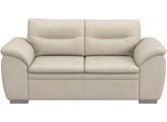2-Sitzer COTTA "Leandra", beige (creme), B:185cm H:88cm T:90cm, Kunstleder Softlux;NaturLEDER (echtes Rindsleder) Die Rückseite bei Naturlederprodukten ist mit Spannstoff bezogen.;Luxus-Microfaser (100% Polyester);NaturLEDER: Bitte beachten Sie, dass Lederbezüge mehr Nähte aufweisen als Stoffbezüge., Sofas, 2-Sitzer, Polstergarnitur, auch als Set erhältlich