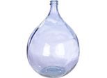Bodenvase GILDE "Bodenvase rund Cordoba", flieder, B:40cm H:56cm T:40cm Ø:40cm, Glas, Vasen, Bodenvase