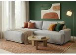Ecksofa TRENDMANUFAKTUR "Fordon, Schlafsofa mit Bettkasten, Couch in L-Form, Breite 250 cm", braun (schlamm), B:250cm H:82cm T:167cm, 100% Polyester, Sofas, Ecksofa, in Struktur fein LEO, haustierfreundlich, schlamm, Recamiere links