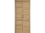 Aktenschrank VOGL MÖBELFABRIK "Toronto", braun (wildeiche), B:90cm H:189,5cm T:42cm, Holzwerkstoff, Massivholz, Schränke, Aktenschrank, in 2 Breiten, teilmassiv, Fächer für Aktenordner, Made in Germany