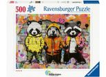 Puzzle RAVENSBURGER "Flauschige Freunde", bunt, Puzzles, KinderB:49cm H:36cm, Pappe, Motiv, Made in Germany, B:49cm H:36cm