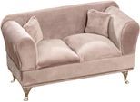 Schmuckkasten HOME AFFAIRE "Deko Sofa mit samtigen Bezug, 24x10x13,5cm", braun (altrosa), B:24cm H:13,5cm T:10cm, Aufbewahrungsboxen, Schmuckkasten, Aufbewahrung für Schmuck und Kleinigkeiten