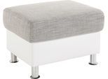 Hocker TRENDMANUFAKTUR, weiß (weiß, cappuccino), B:67cm H:46cm T:53cm, 100% Polyester, Hocker, Hocker, wahlweise mit komfortablem Federkern, frei im Raum stellbar