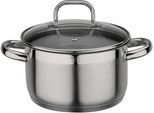 Fleischtopf GSW "Fogo", silber (edelstahlfarben), H:11,5cm Ø:20cm, Töpfe, Fleischtopf, Induktion