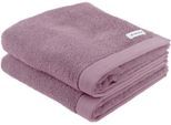 Handtuch TOM TAILOR HOME "COLOR BATH", lila (cozy mauve), B:50cm L:100cm, Frottier, Frottier, Handtücher, Handtuch, 100% Baumwolle, 50x100 cm, uni, große Farbauswahl